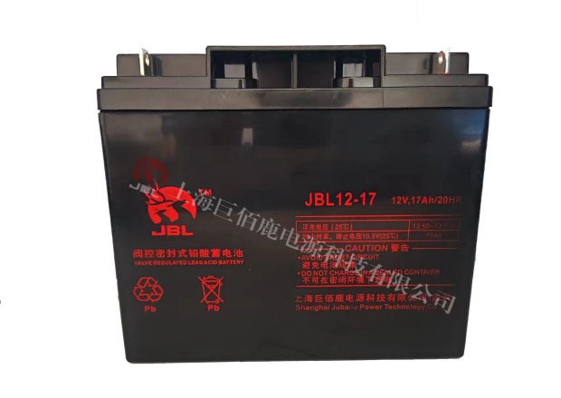 巨佰鹿阀控式蓄电池6-GFM-17 12V/17AH免维护电池